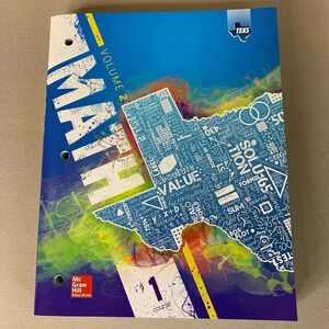 Glencoe TEKS Math Course 1 Vol. 2 Grade 6 McGraw Hill Education Paperback 2015